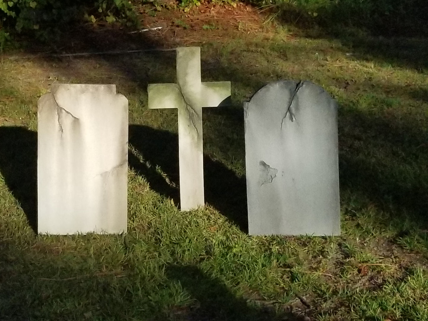 Set of 3 Blank Tombstones Authentic Handmade Halloween Tombstone Prop Cemetery Gravestone Halloween Decor Yard Art FREE SHIPPING - Halloween Trickery