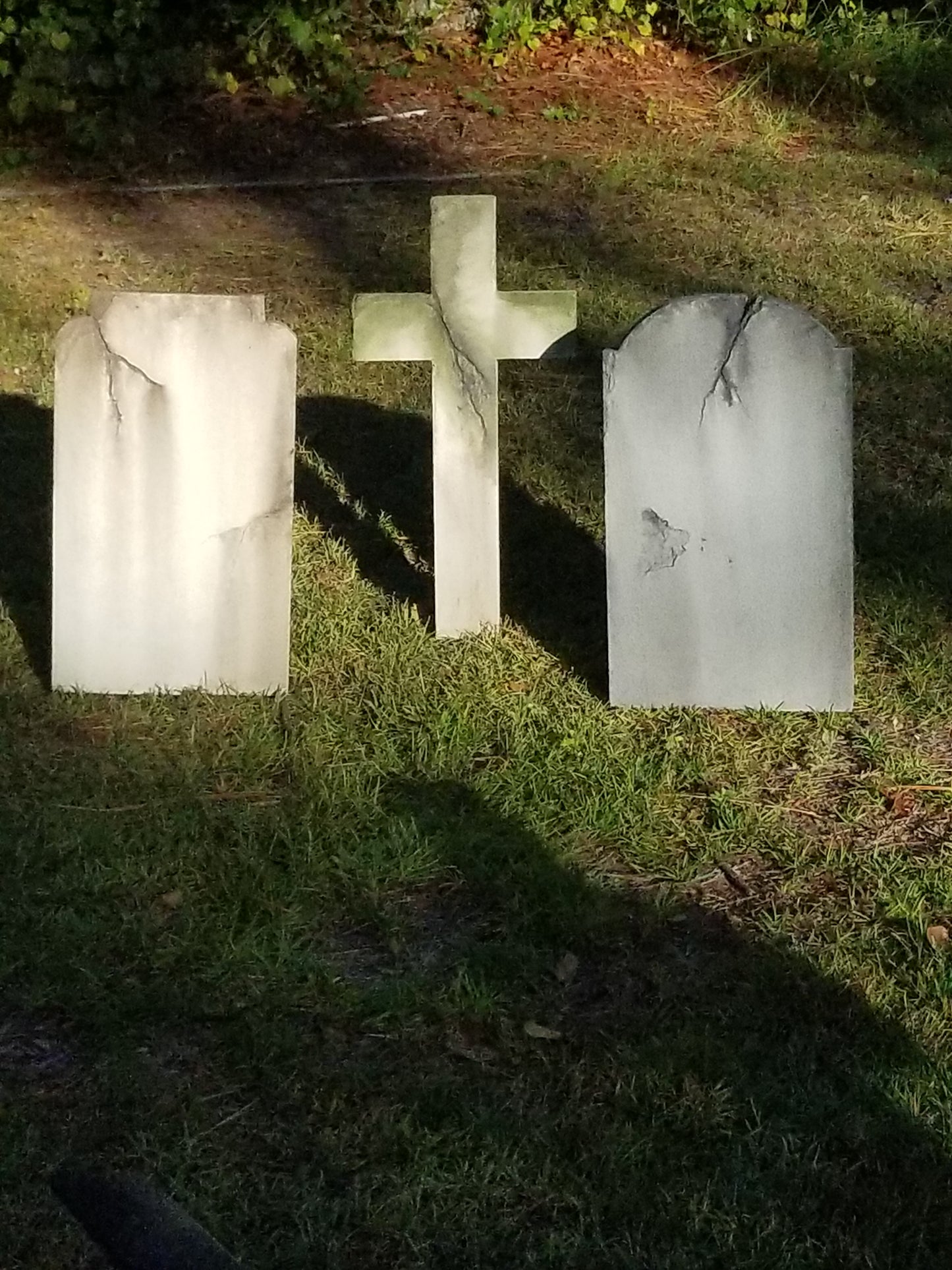 Set of 3 Blank Tombstones Authentic Handmade Halloween Tombstone Prop Cemetery Gravestone Halloween Decor Yard Art FREE SHIPPING - Halloween Trickery