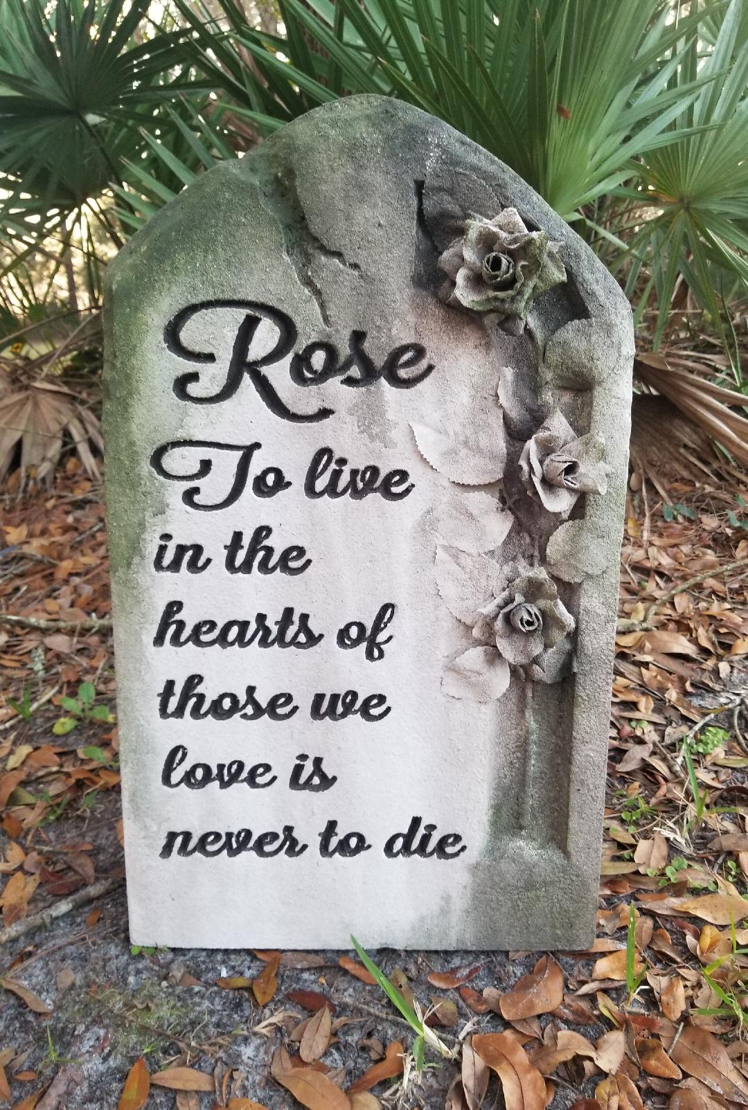 ROSE Handmade Halloween Tombstone Prop Cemetery Graveyard Tombstone Halloween Decor Yard Art - Halloween Trickery