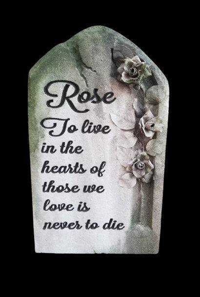 ROSE Handmade Halloween Tombstone Prop Cemetery Graveyard Tombstone Halloween Decor Yard Art - Halloween Trickery