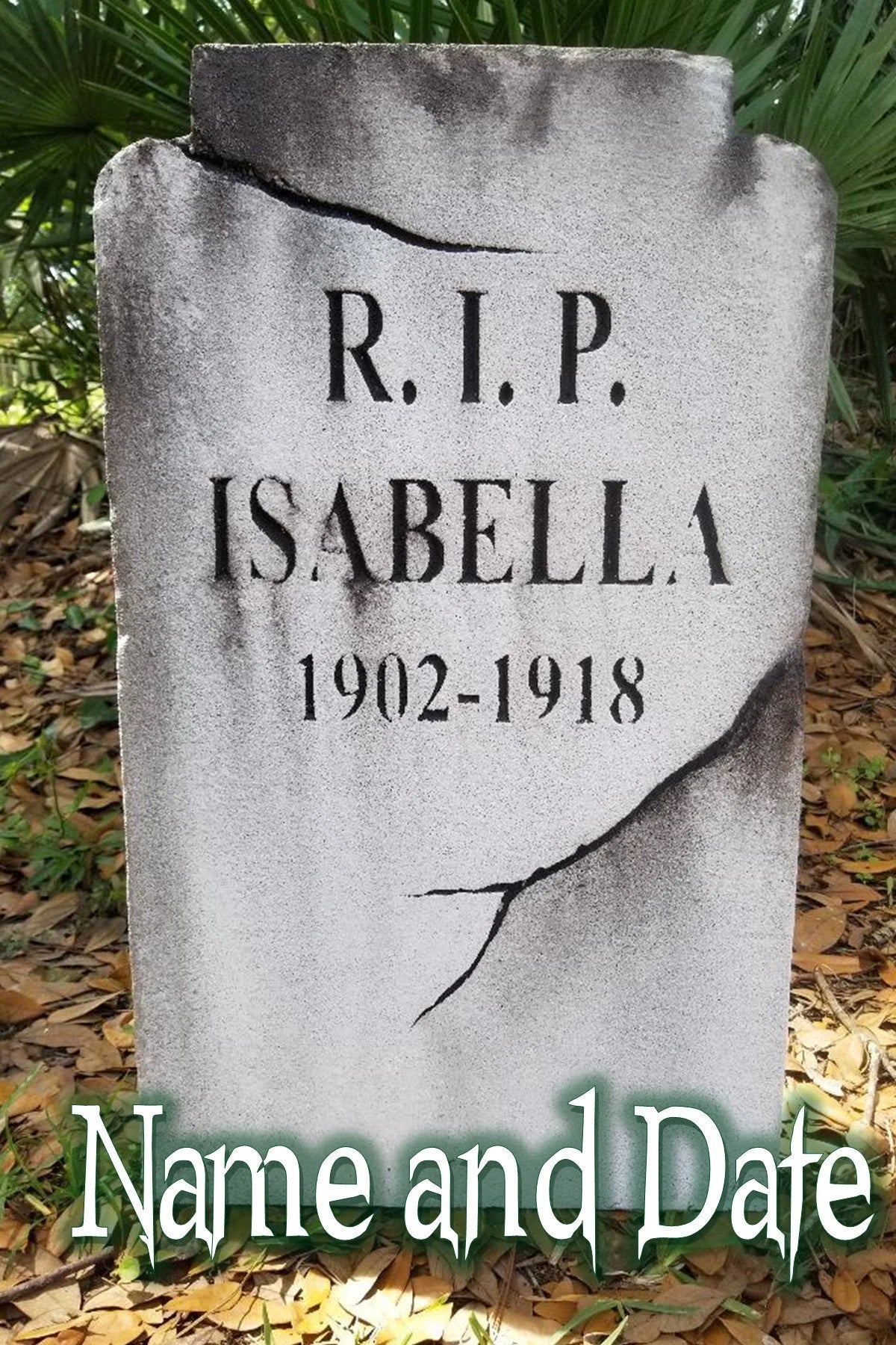 R.I.P. PERSONALIZED Authentic Handmade Halloween Tombstone Prop Cemetery Gravestone Halloween Decor Yard Art FREE SHIPPING - Halloween Trickery