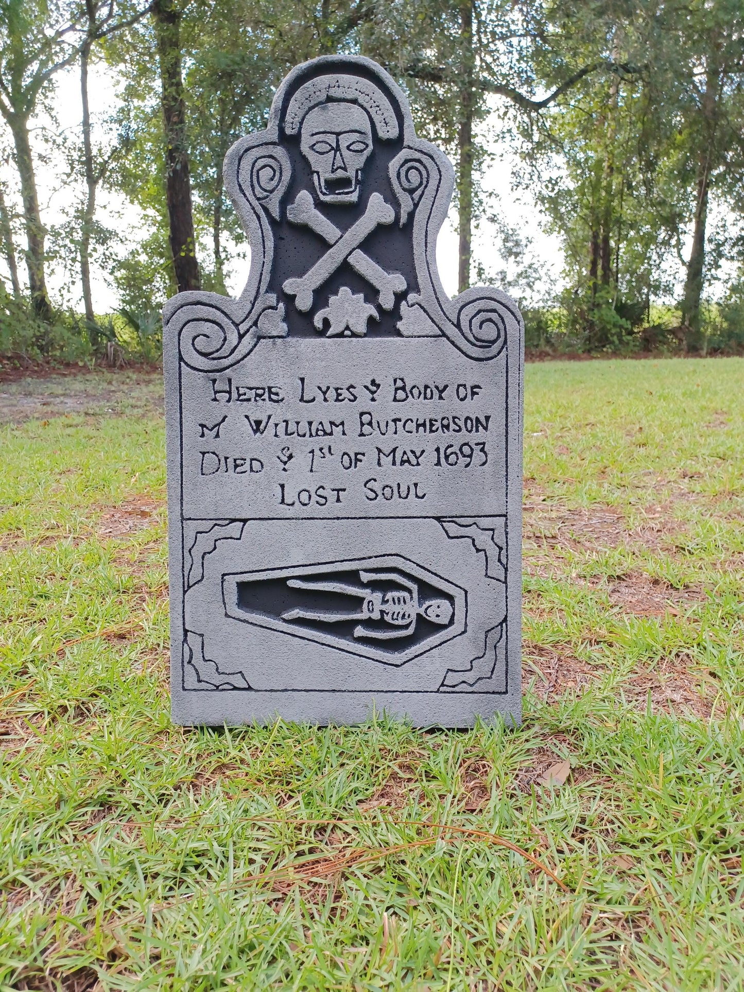 Set of 3 Hocus Pocus Tombstones Emily Binx, Thackery Binx, and Billy Butcherson Tombstones Hocus Pocus Movie Halloween Tombstone Props - Halloween Trickery