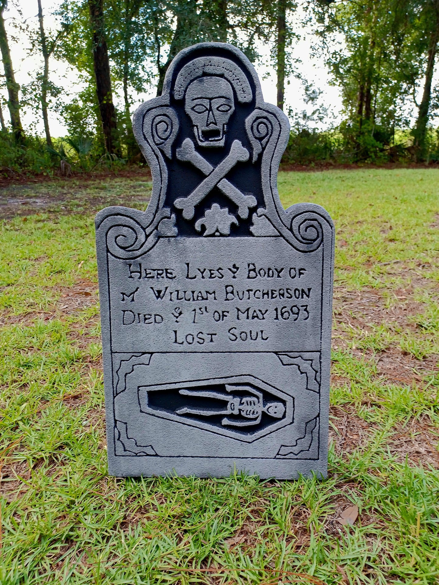 Billy Butcherson Tombstone Hocus Pocus Halloween Tombstone Halloween Prop Halloween Outdoor Decor Cemetery Tombstone Halloween Outdoor Decor - Halloween Trickery