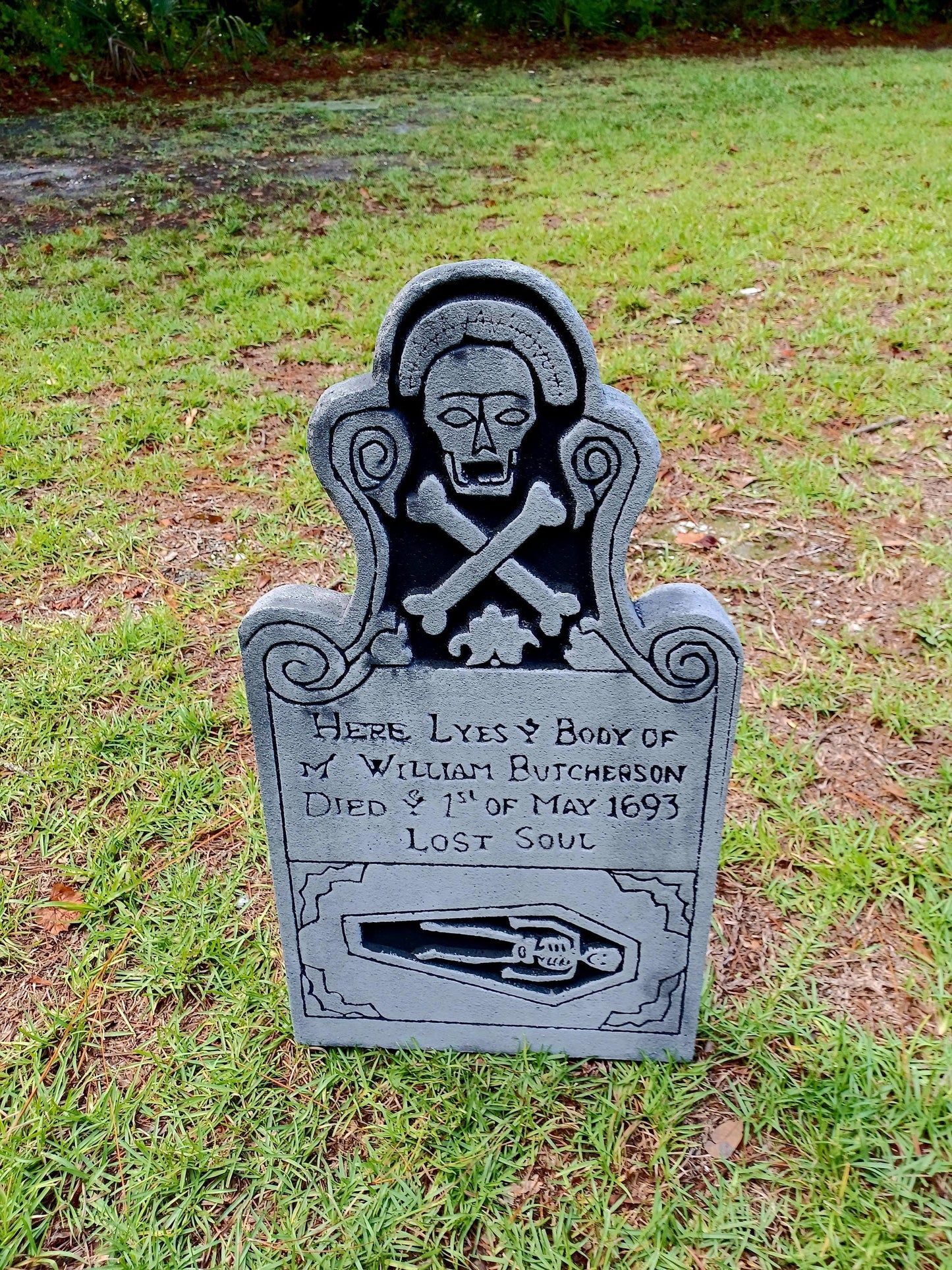 Billy Butcherson Tombstone Hocus Pocus Halloween Tombstone Halloween Prop Halloween Outdoor Decor Cemetery Tombstone Halloween Outdoor Decor - Halloween Trickery