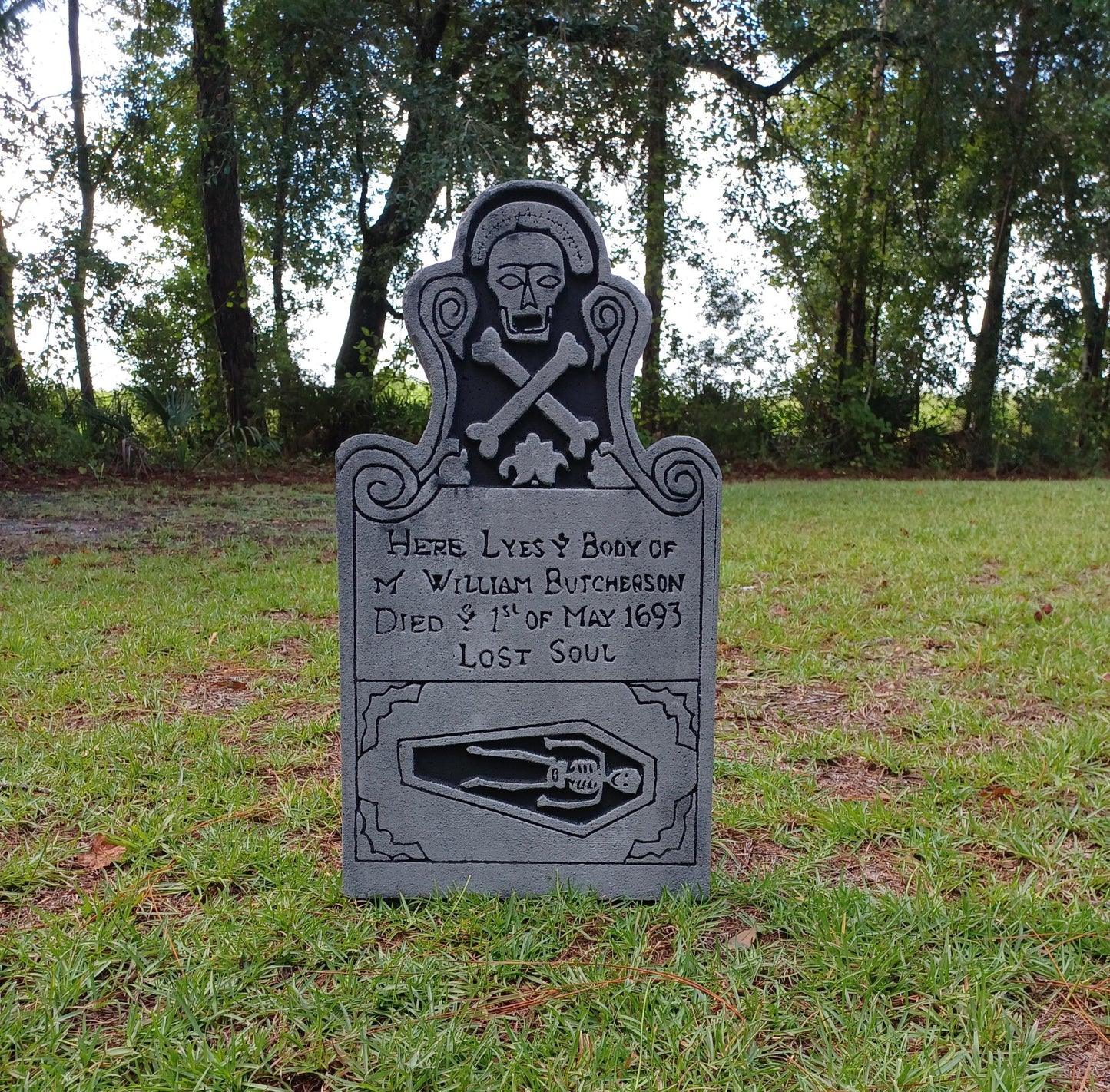 Billy Butcherson Tombstone Hocus Pocus Halloween Tombstone Halloween Prop Halloween Outdoor Decor Cemetery Tombstone Halloween Outdoor Decor - Halloween Trickery