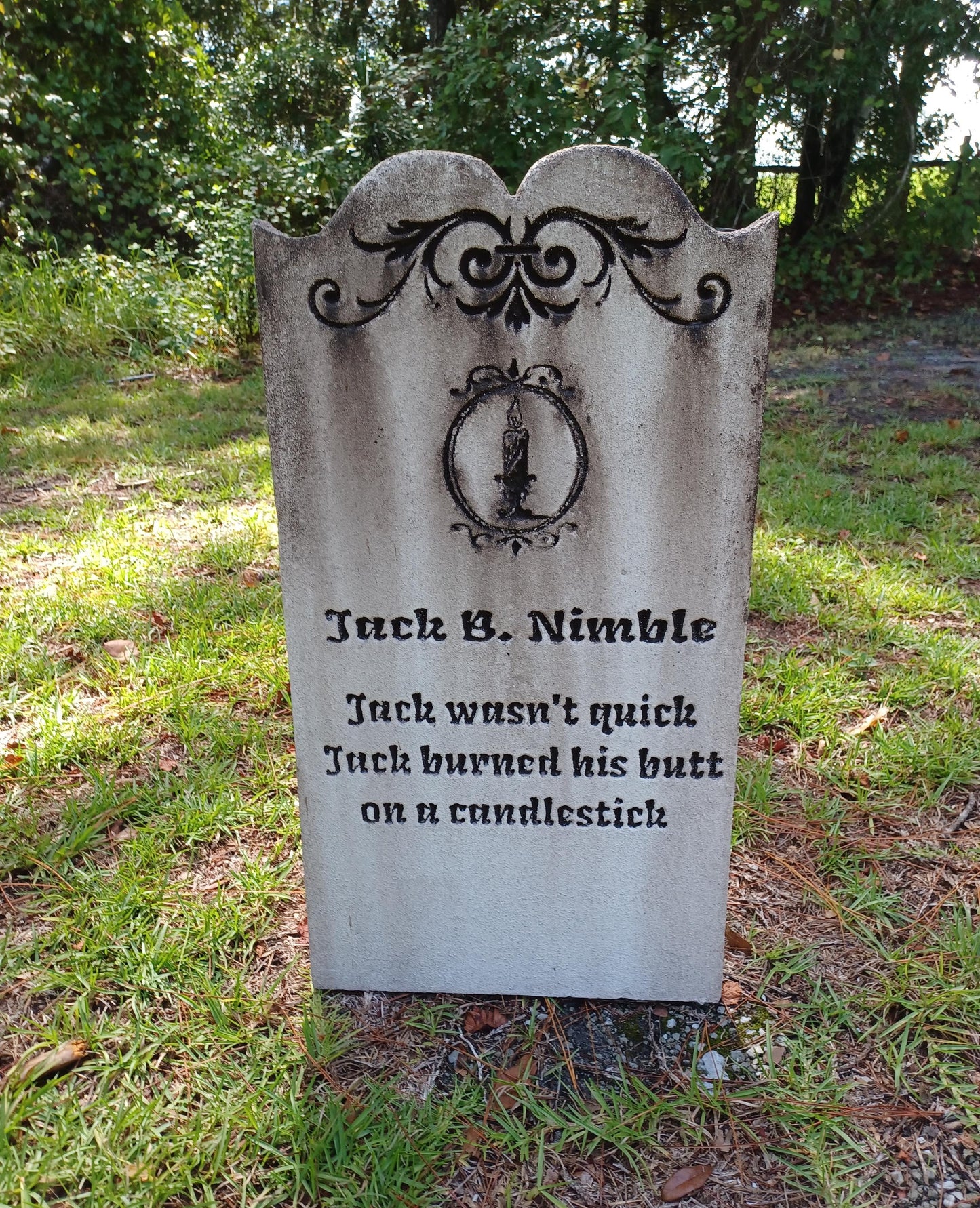 Jack B. Nimble Tombstone Halloween Tombstone Halloween Prop Halloween Outdoor Decor Cemetery Tombstone Halloween Outdoor Decor - Halloween Trickery
