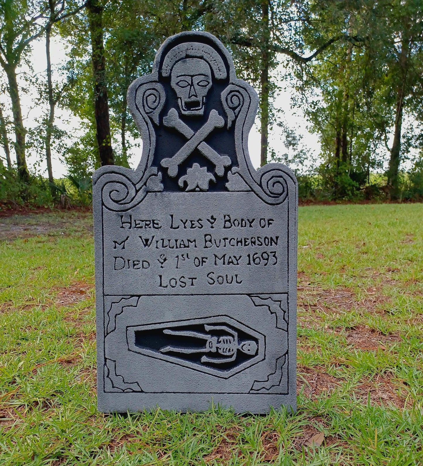 Billy Butcherson Tombstone Hocus Pocus Halloween Tombstone Halloween Prop Halloween Outdoor Decor Cemetery Tombstone Halloween Outdoor Decor - Halloween Trickery