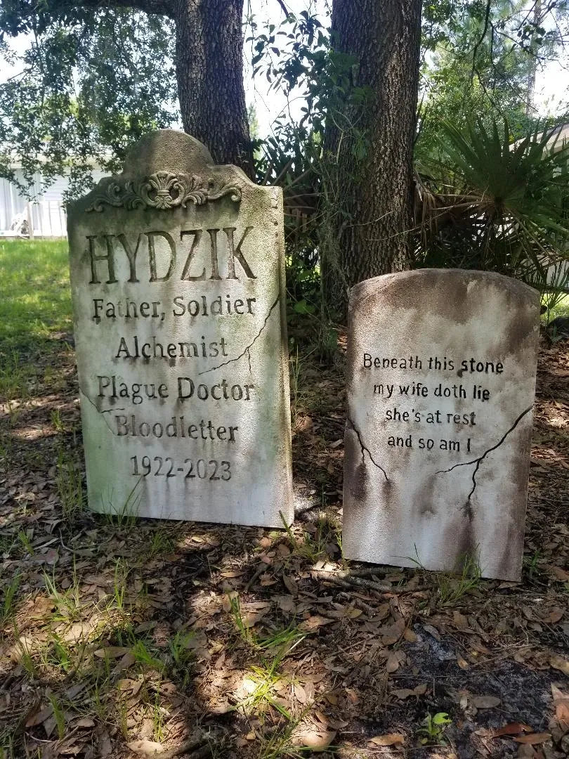 Large Custom Tombstone with Your Epitaph Authentic Handmade Halloween Tombstone Prop Halloween Decor Yard Art - Halloween Trickery
