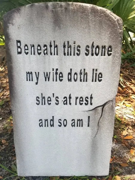 Beneath Authentic Handmade Halloween Tombstone Prop Halloween Decor Yard Art Halloween Prop Cemetery Gravestone Engraved Outdoor - Halloween Trickery