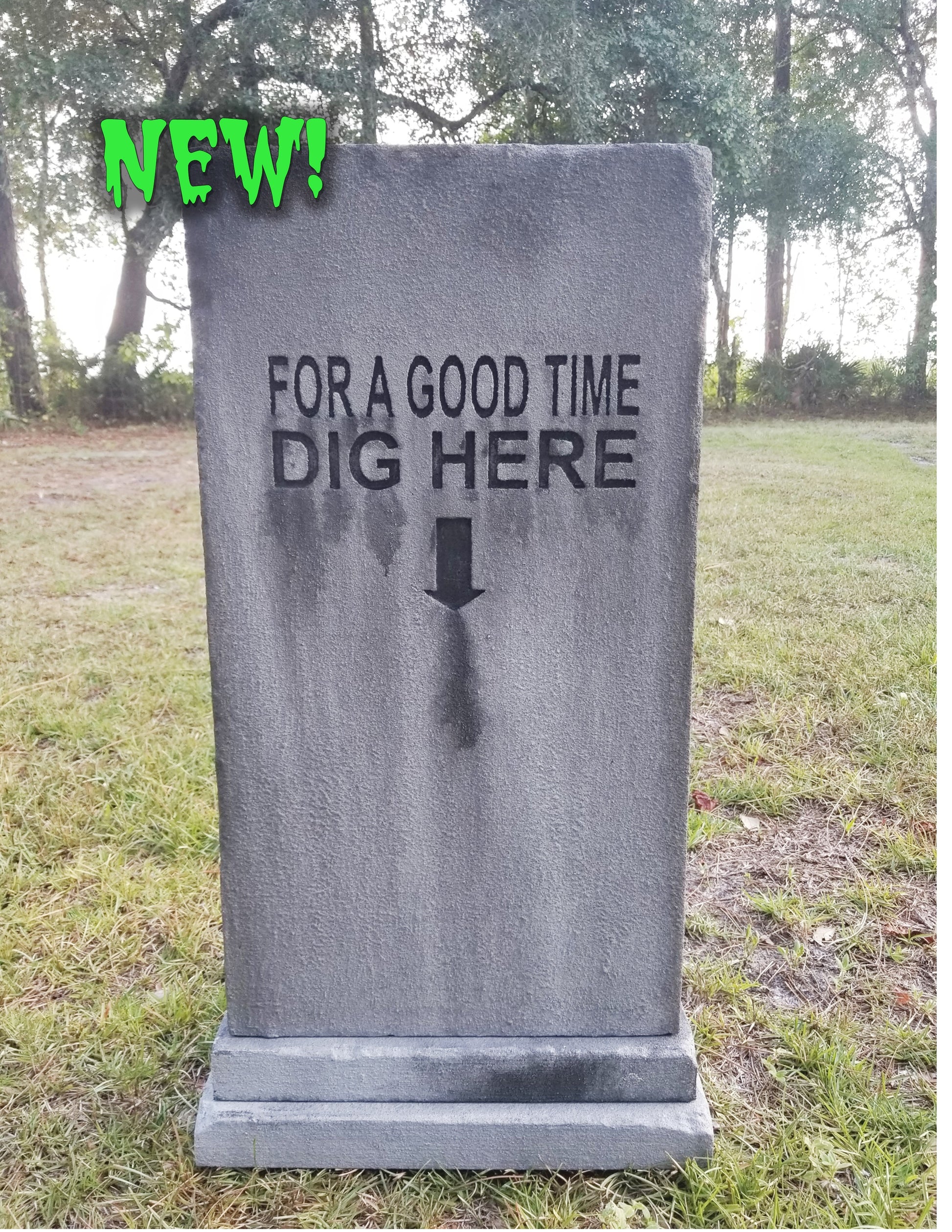 For a Good Time Dig Here Halloween Tombstone Halloween Prop Halloween Outdoor Decor Cemetery Tombstone Halloween Outdoor Decor - Halloween Trickery