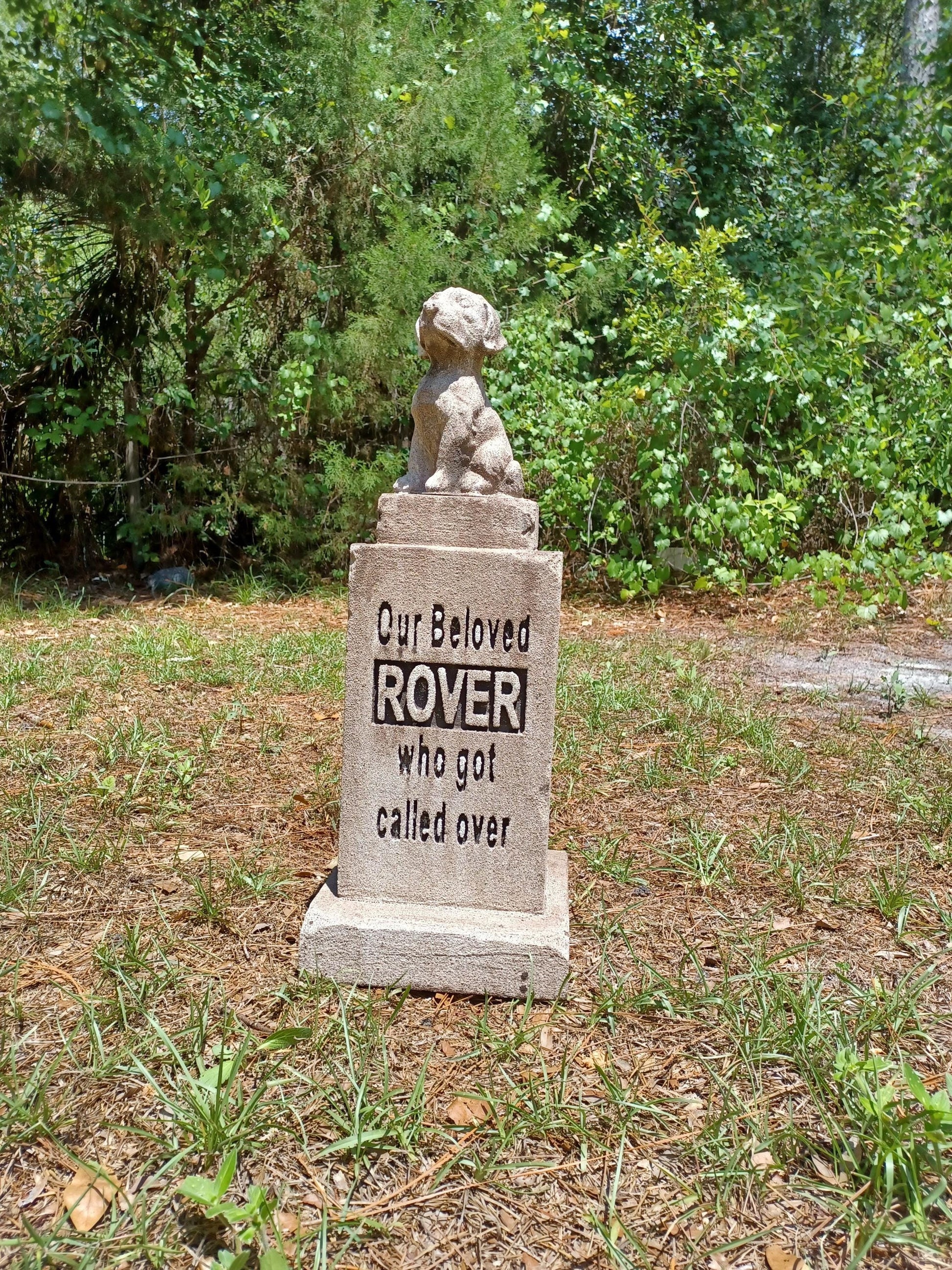 Rover...  Pet Tombstone Halloween Tombstone Halloween Props Halloween Cemetery Tombstone Halloween Outdoor Halloween Decoration - Halloween Trickery