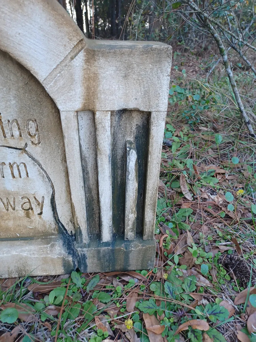 DIED Authentic Handmade Halloween Tombstone Prop Halloween Decor Yard Art - Halloween Trickery