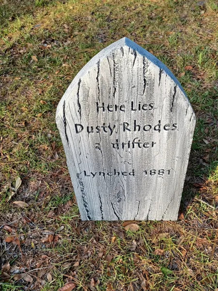 Dusty Rhodes Wooden Authentic Handmade Halloween Tombstone Prop Halloween Decor Yard Art - Halloween Trickery