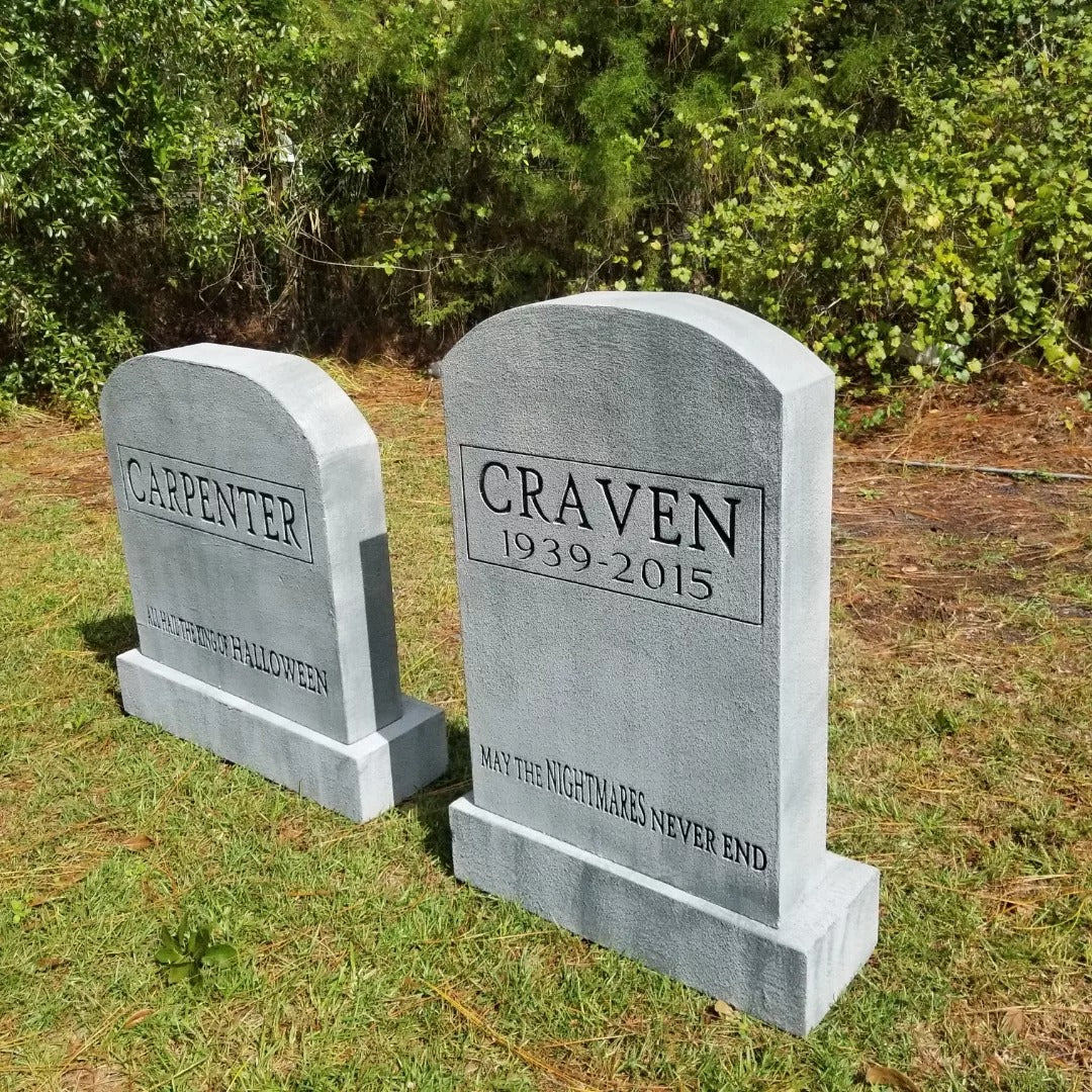 Carpenter Tombstone Handmade Halloween Tombstone Halloween Prop Halloween Outdoor Decor Cemetery Tombstone Halloween Outdoor Decor - Halloween Trickery